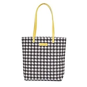 Vera Bradley Hello Yellow Houndstooth Tote Bag